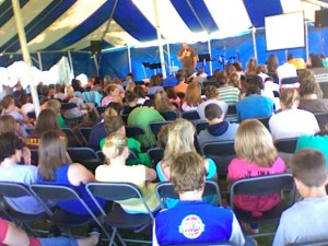 That\'s me under the big top